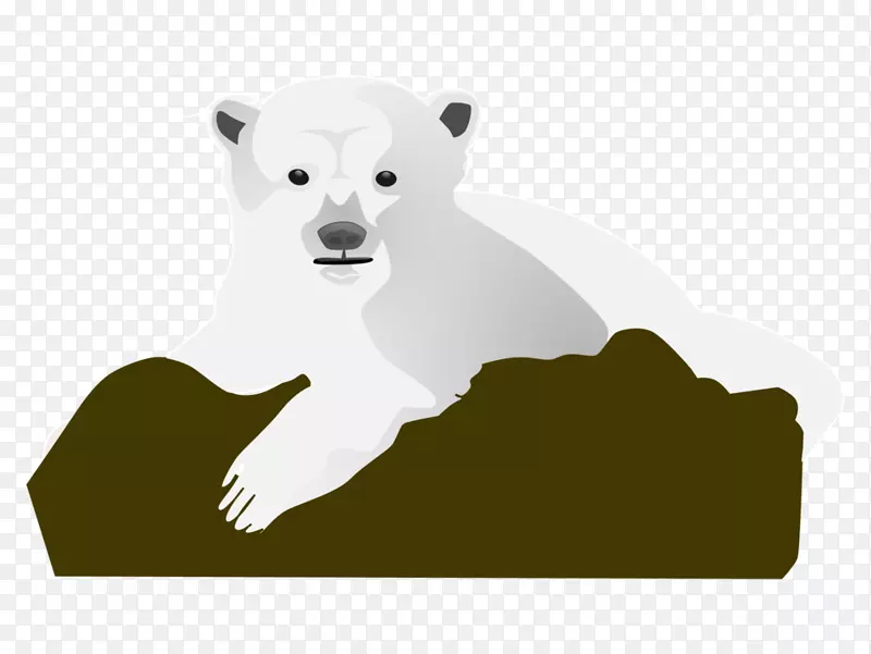 北极熊-大熊猫剪贴画-北极熊