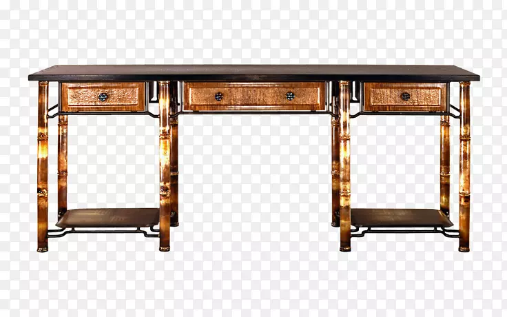 书桌产品设计木材染色-自助餐桌
