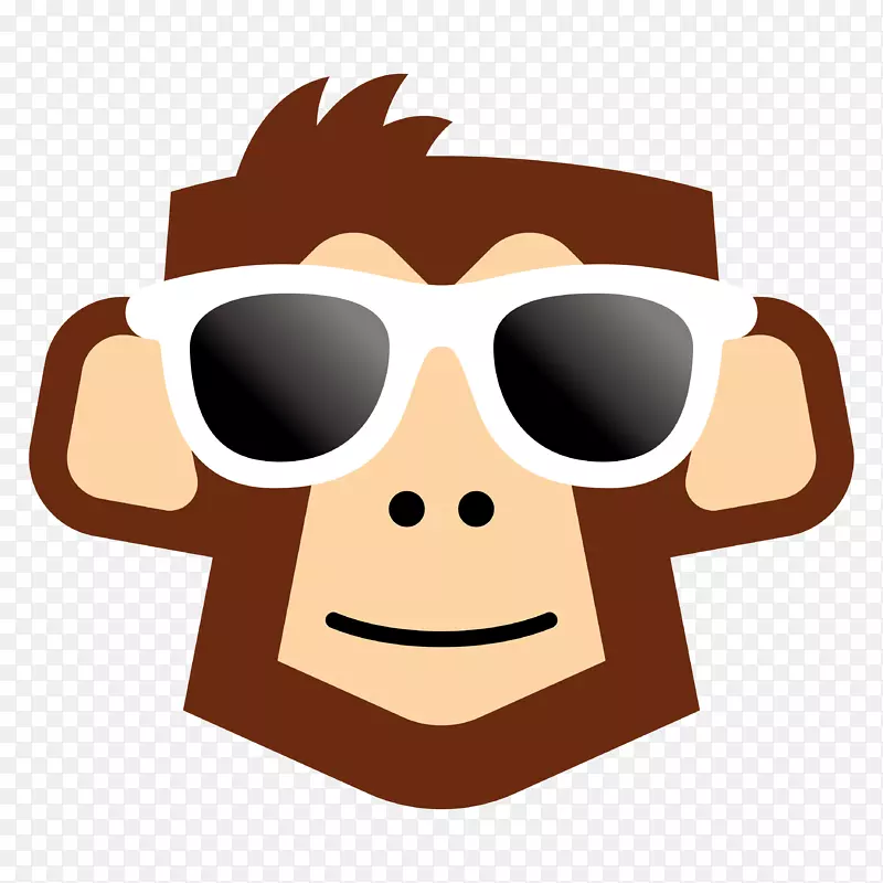 布里斯班图形设计大猩猩眼镜夹艺术猴子头