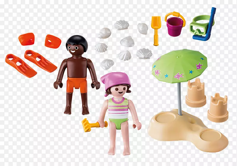 玩花花公子5382男孩带卡丁车玩具Playmobil特别的Playmobil海盗带宝贝海滩-玩具