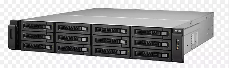 磁盘阵列qnap ts.ec1280u-r2网络存储系统19英寸机架qnap ts.ec1280u-rp-服务器机架