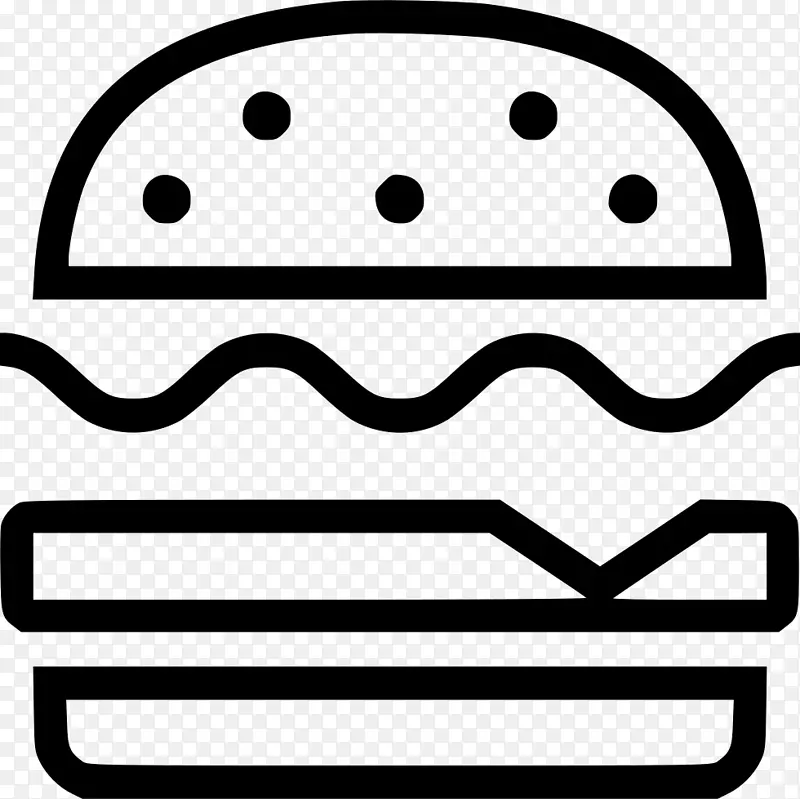 汉堡包纽扣面包餐厅剪辑艺术面包