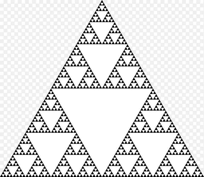 Sierpinski三角形分形数学自相似三角形
