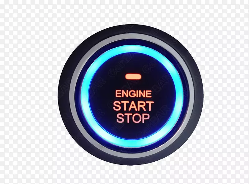 汽车启动-停车系统按下按钮，现代按下启动车