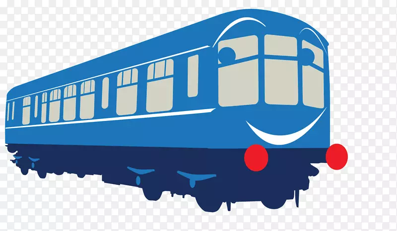 铁路车厢轨道运输列车海报设计-火车