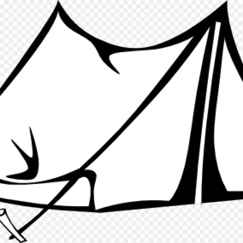 着色书帐篷露营提皮营地-营地
