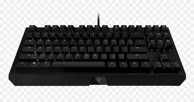 电脑键盘Razer BlackWidow x锦标赛版色度游戏键盘Razer公司。计算机鼠标-计算机鼠标