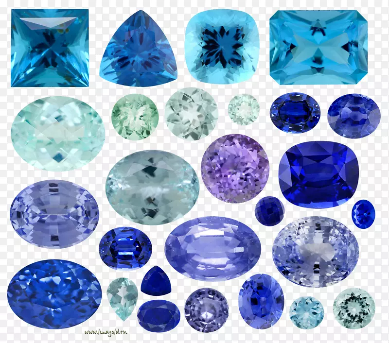宝石项链宝石珠宝.蓝宝石