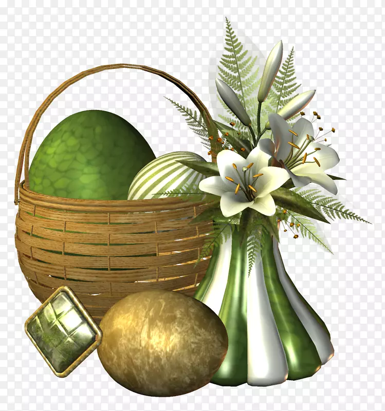 复活节兔子彩蛋花设计-复活节
