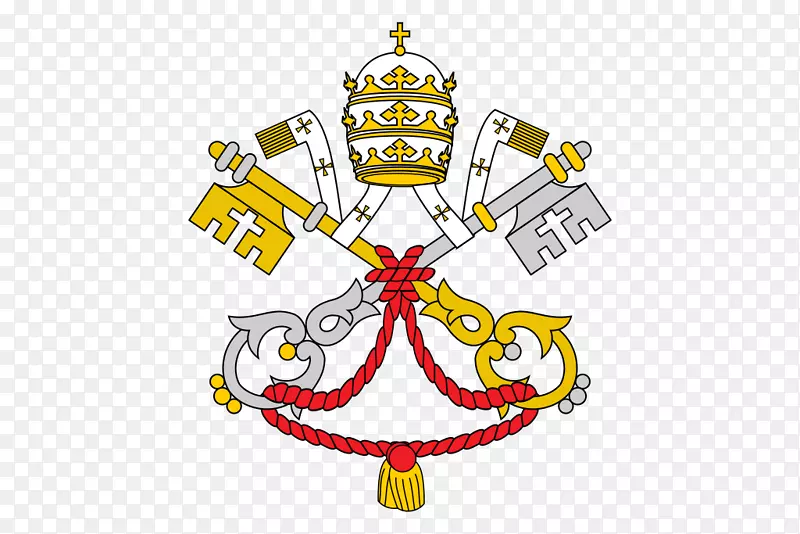 圣。圣彼得的罗马教廷和梵蒂冈大教堂的臂章。约翰·拉特兰教皇-三个神圣等级