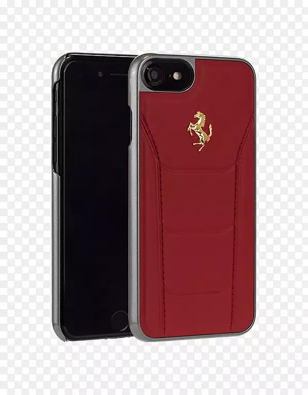 法拉利488硬壳iPhone 8/7法拉利488金色feseghcp7lbl皮革精装苹果iphone 7+，8加蓝色翻新的苹果iphone 7 256 gb gsm解锁智能手机