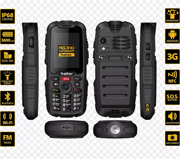 特色手机橄榄球RG 310智能手机双卡智能手机