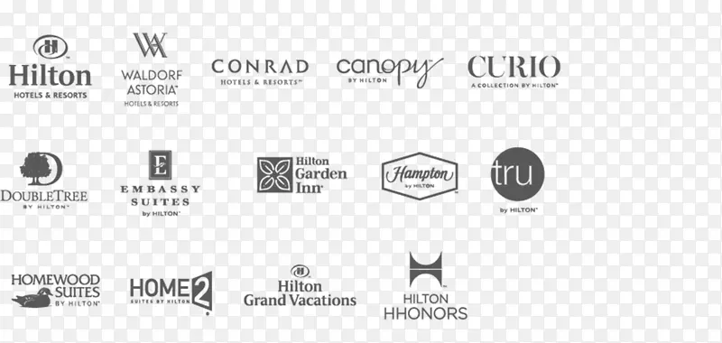 品牌希尔顿酒店及度假村产品设计字体标志-标志希尔顿