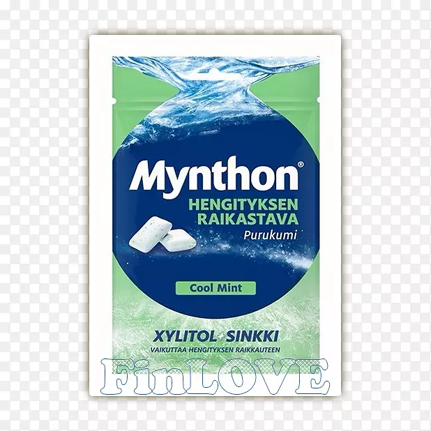 水品牌字体产品mynthon-water