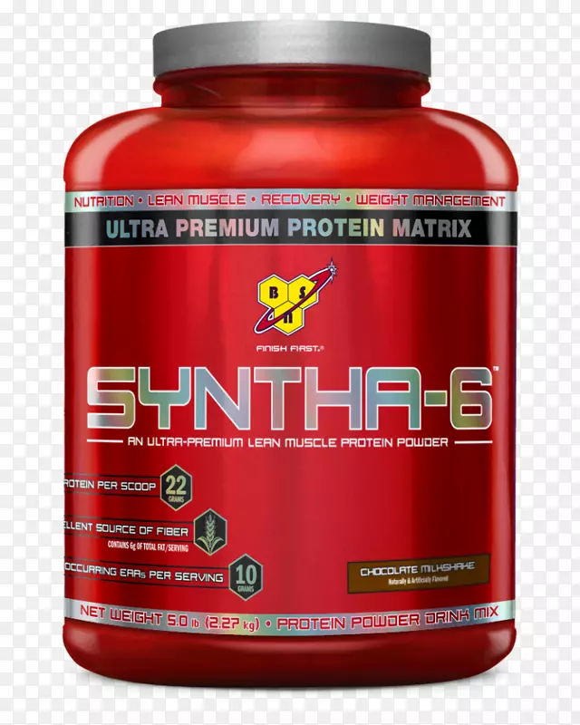 奶昔BSN Syntha-6蛋白质巧克力膳食补充剂-无乳清