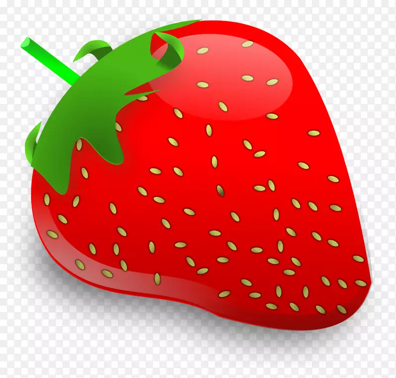 剪贴画草莓图形png图片开放部分-草莓