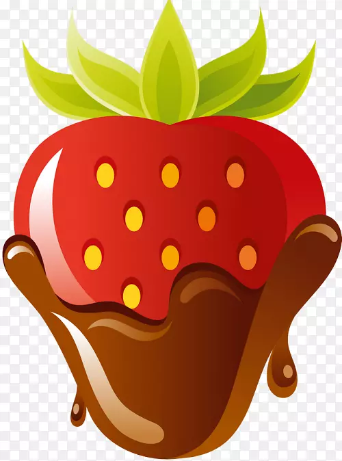草莓果巧克力载体食品-草莓