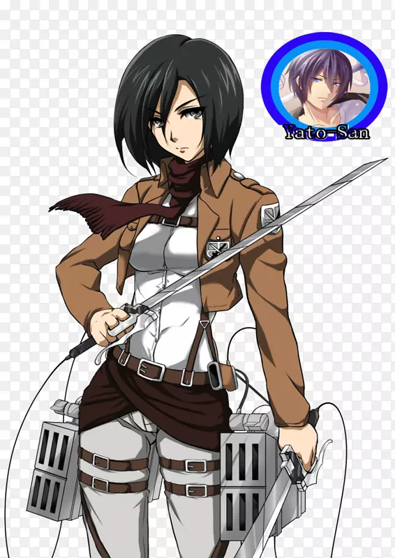 Mikasa Ackerman Eren Yeager Levi Armin arlert攻击泰坦-AOT标志