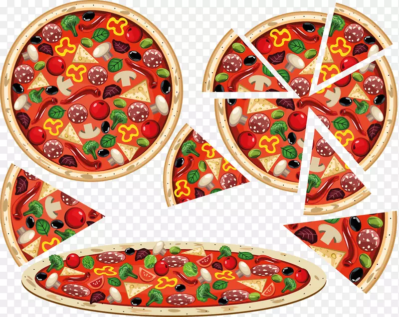 比萨饼图形图片剪贴画下载-比萨饼