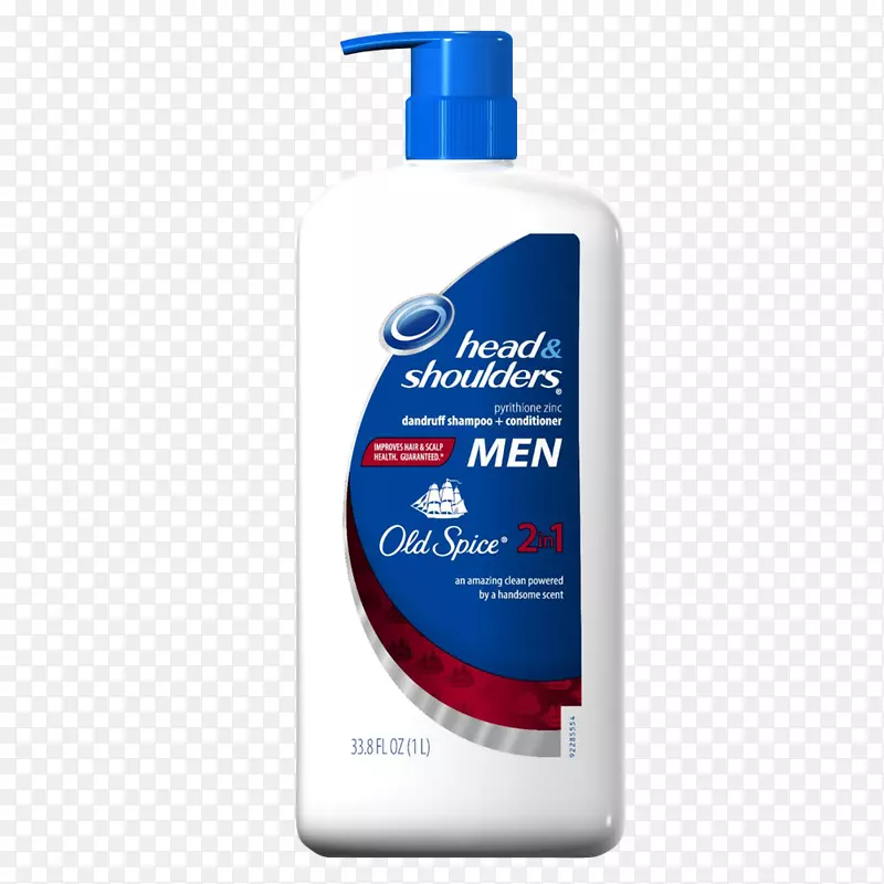 男性头肩老香料2-ın-1 700毫升洗发水护发素-洗发水