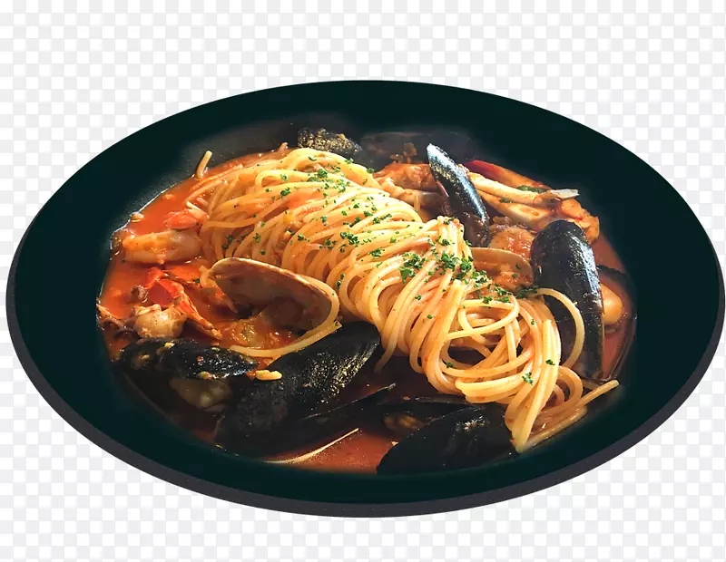 意大利通心粉，意大利料理和海鲜