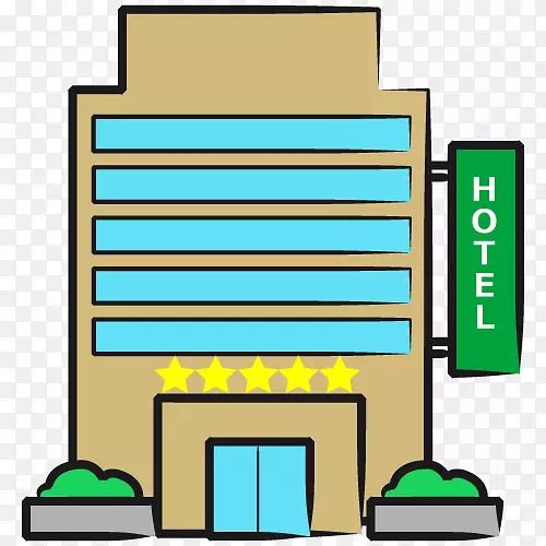 酒店插图剪辑艺术形象餐厅-酒店