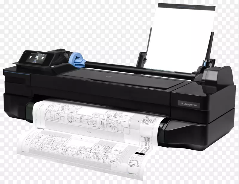 惠普设计t 120宽幅面打印机喷墨打印惠普