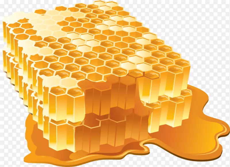 png图片蜂蜜夹艺术蜜蜂土坯插图-蜂蜜