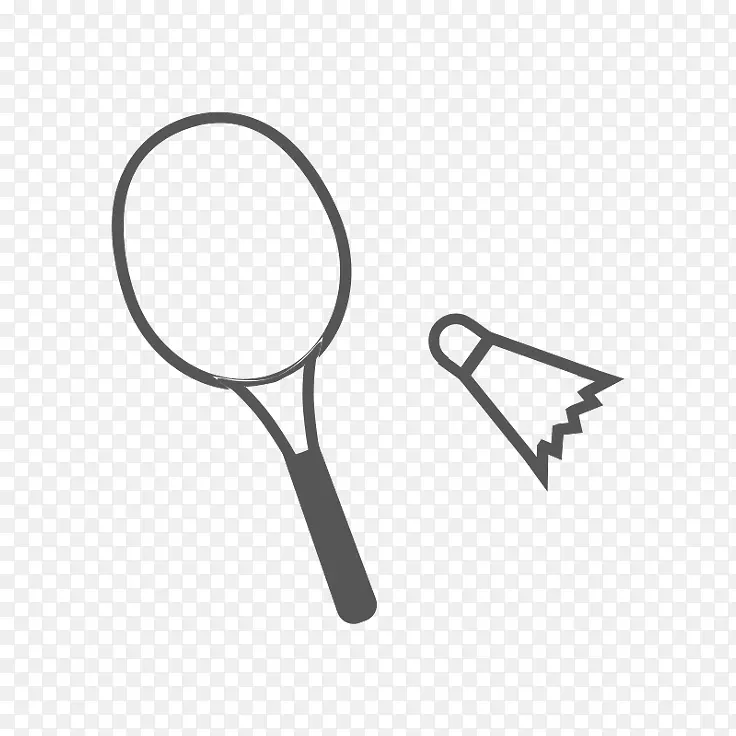 产品设计字体网球线-羽毛球