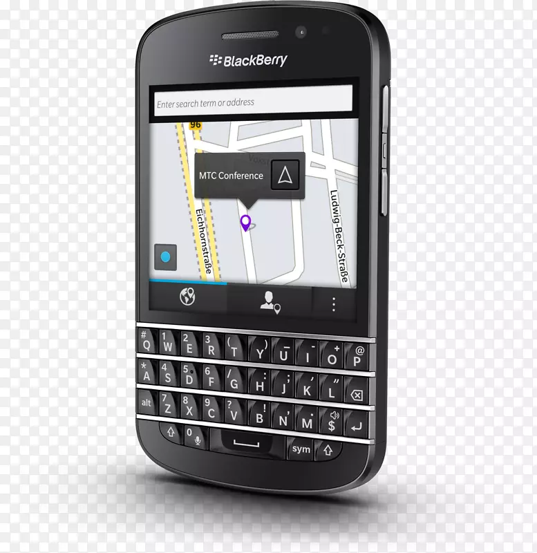 黑莓经典智能手机黑莓Q10-黑色黑莓Q10解锁手机，16 GB，黑色智能手机