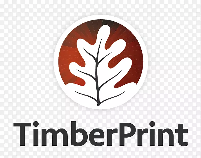 打印机木材徽标树字体打印机