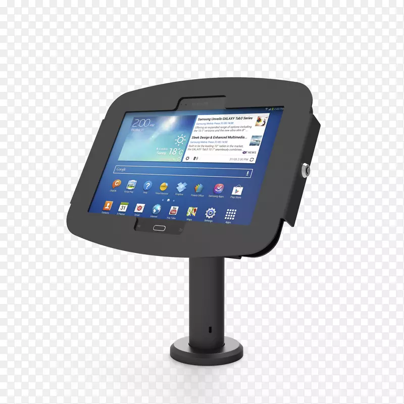 ipad微软表面凹凸不平的计算机计算上升-vesa柜台顶亭8“-黑色电气外壳-ipad