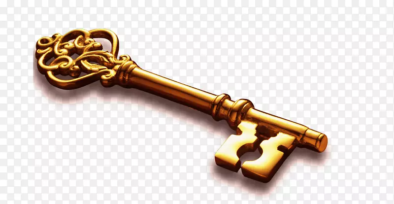 财富钥匙金锁保险钥匙
