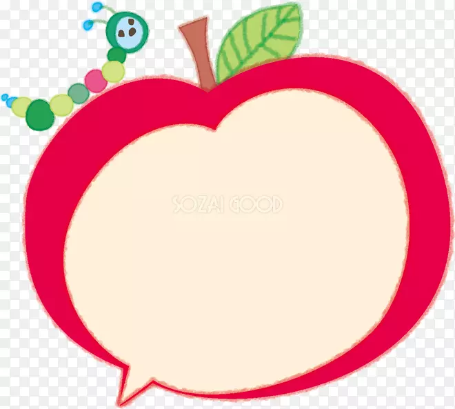 水果トヨタカローラ千葉茂原マイカーセンター剪贴画插画语言气球-苹果