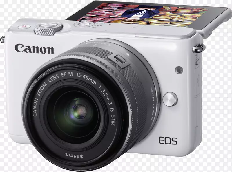 佳能eos m10佳能ef-m 15-45 mm镜头无镜可互换镜头照相机