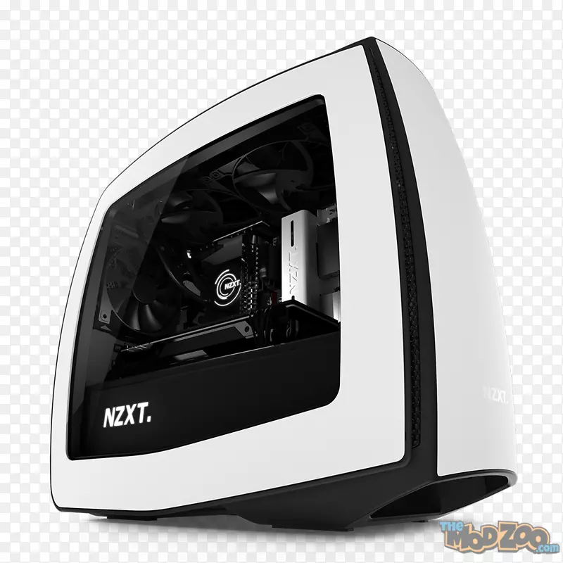 电脑机箱和外壳nzxt manta matte黑色迷你itx电源单元-case pc