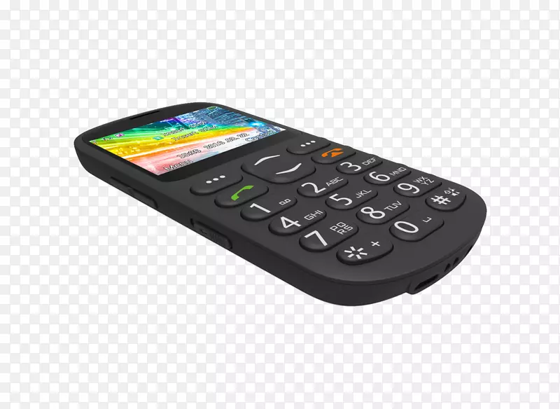 功能电话智能手机Archos-92 g黑色电话老年人高级电话Alba大按钮578/3951手持设备-智能手机
