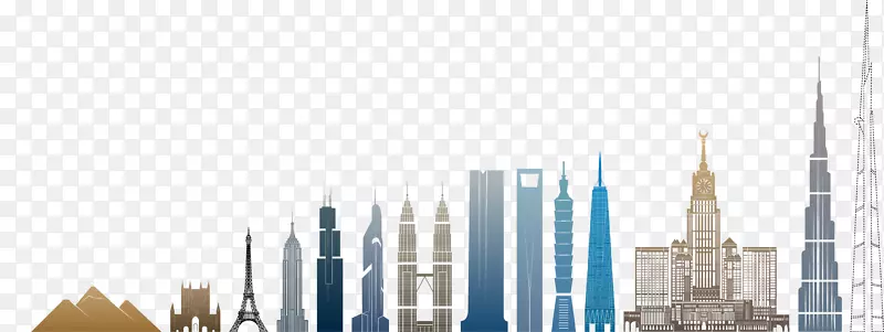摩天大楼高耸建筑城市景观能源摩天大楼