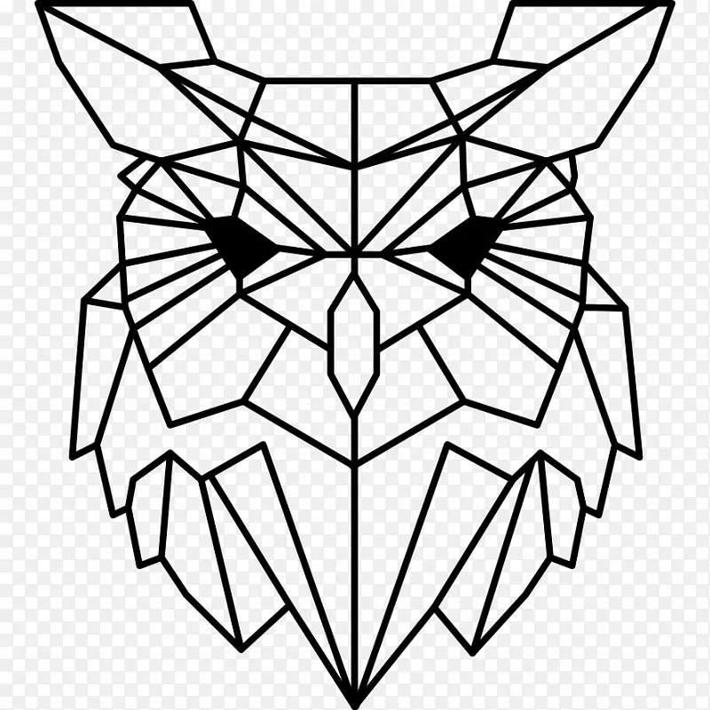 OWL图形剪贴画几何图像-OWL