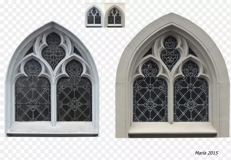 橱窗-艺术立面拱门-窗