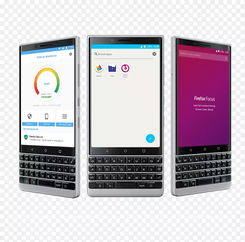 黑莓键盘2智能手机(解锁，64 GB，黑色)黑莓键盘2 64 GB(单sim，bbf 100-1，qwerty键盘)工厂解锁4G智能手机-黑莓