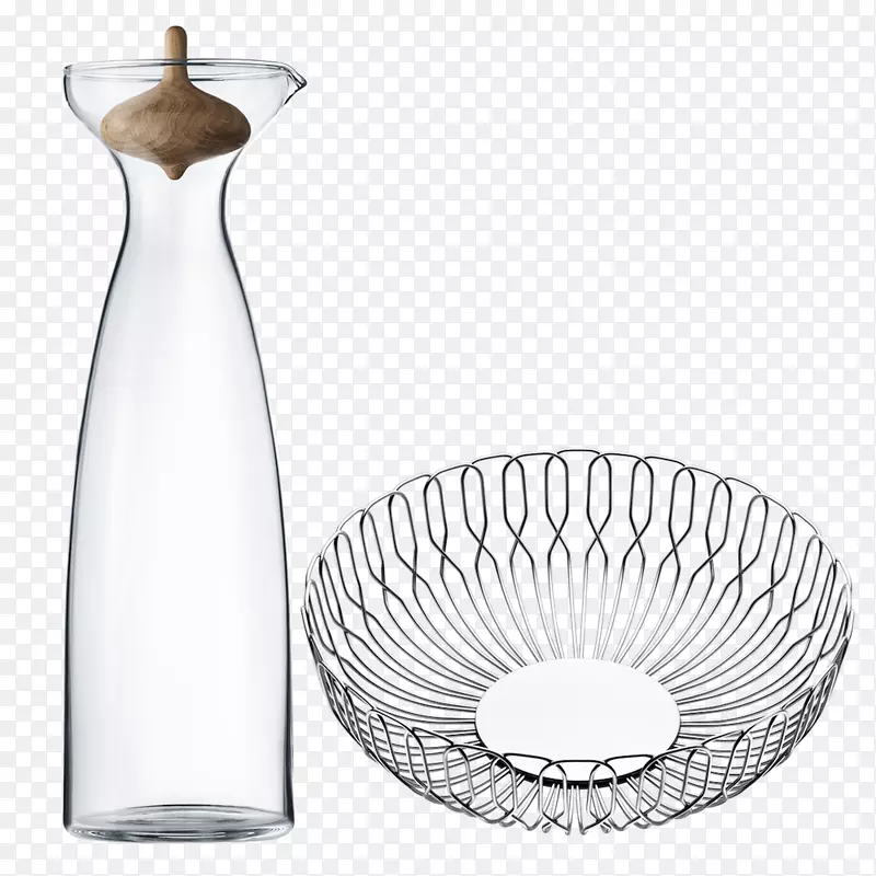 Georg Jensen Alfredo面包篮大型Georg Jensen曼哈顿碗Georg Jensen Alfredo厨房卷架Georg Jensen Alfredo Carafe-面包