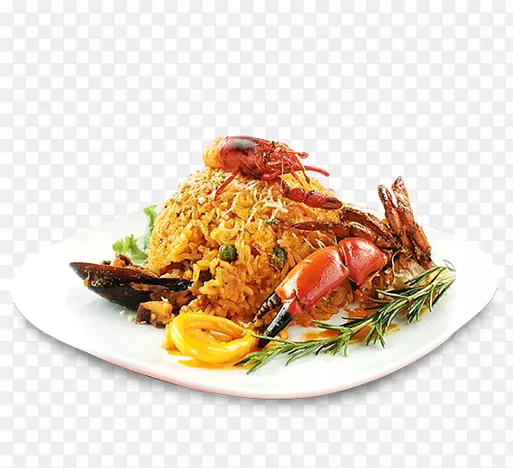 泰国料理，炒饭，汉堡包，贝类，arroz conmariscos-米饭