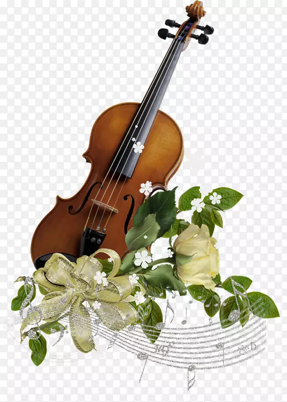 小提琴乐器长笛形象小提琴