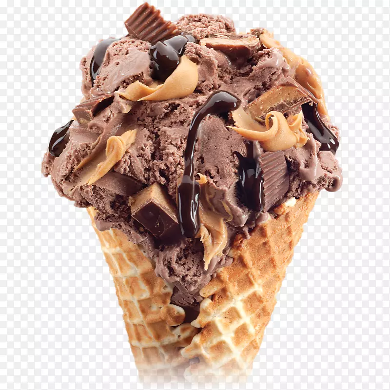 巧克力冰淇淋圣代花生酱杯冰淇淋