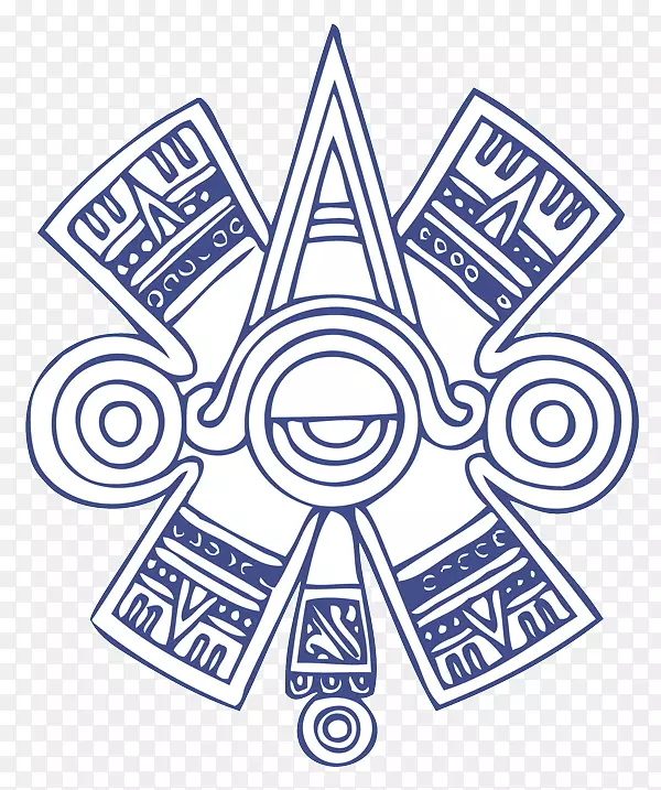 阿兹特克日历石中美洲文明符号