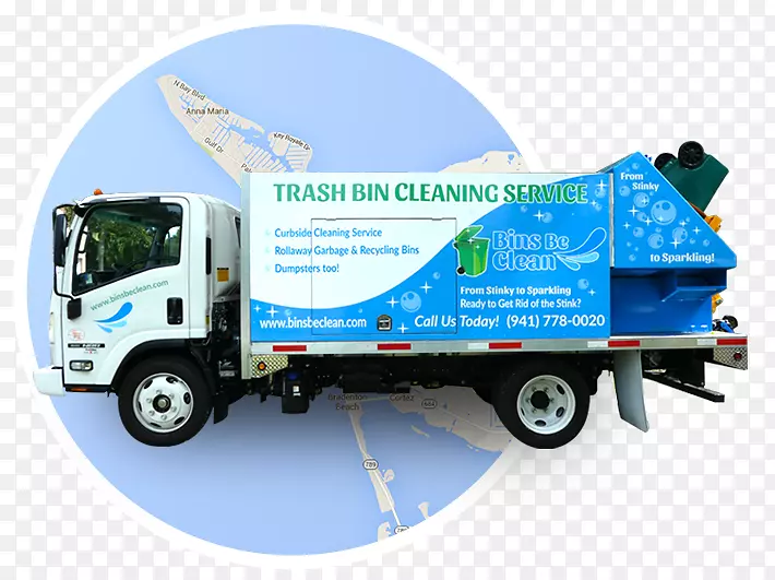 垃圾桶和废纸篮清洁公共事业-垃圾车