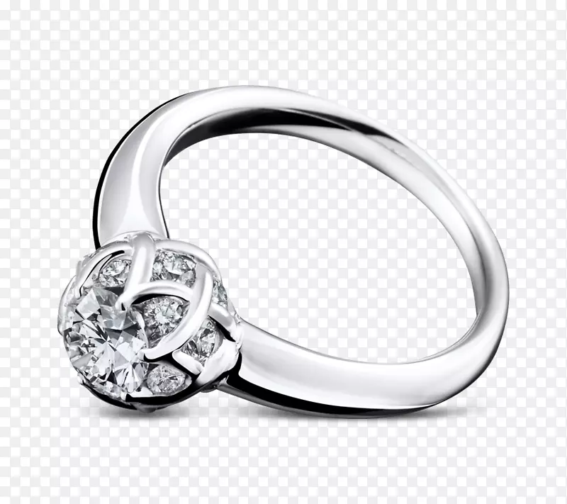 结婚戒指银首饰白金戒指