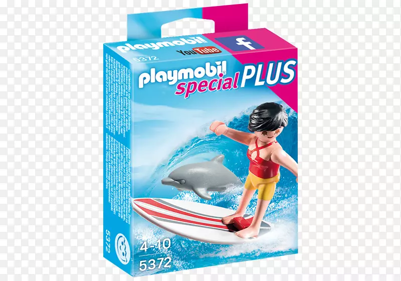 Playmobil 5372特价加上冲浪者带冲浪板Amazon.com玩具冲浪-玩具