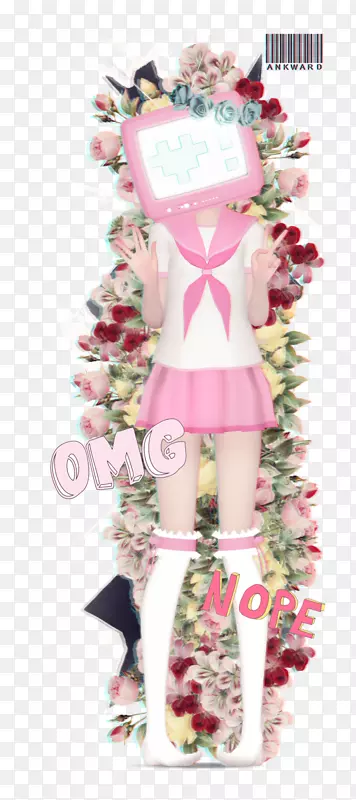 服装粉色m-aru Akise